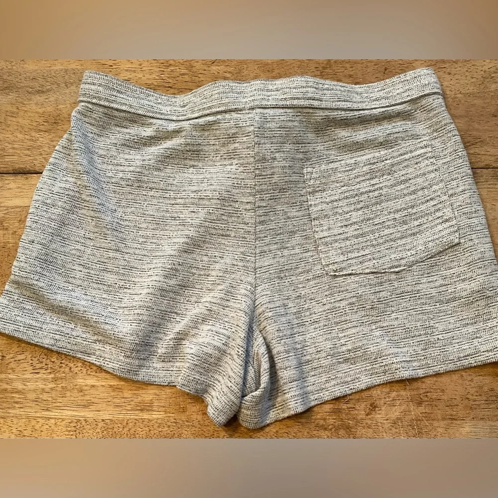 Aerie by AEO Women’s Size Small‎ Poly/Cotton Blend Gray Striated Lace Up Shorts